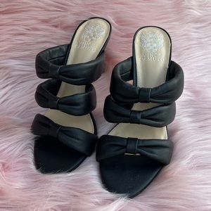 Vince Camuto Women's Thendie Slide Sandal Heeled, Black